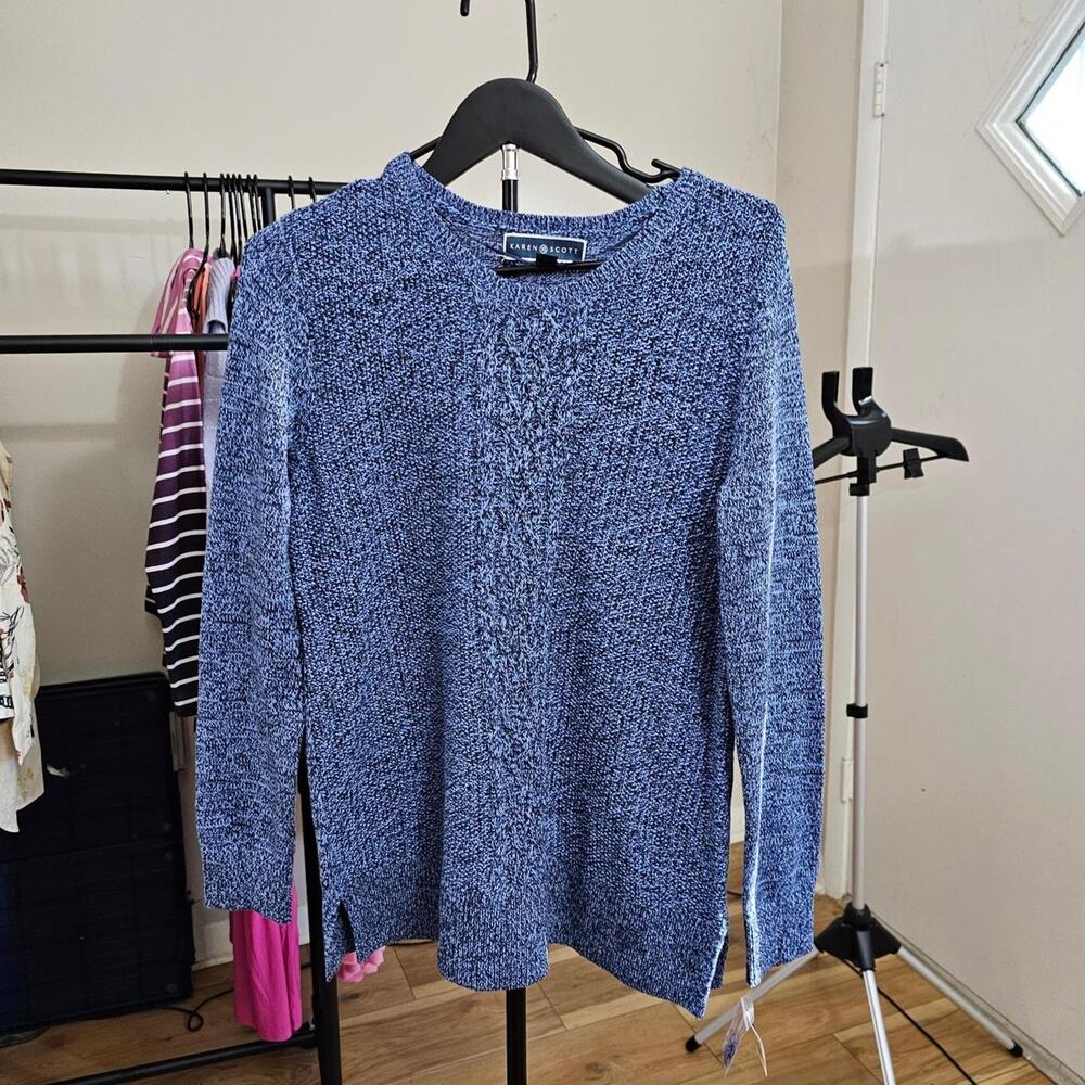 Copied - Karen scott‎ blue sweater NWT size S